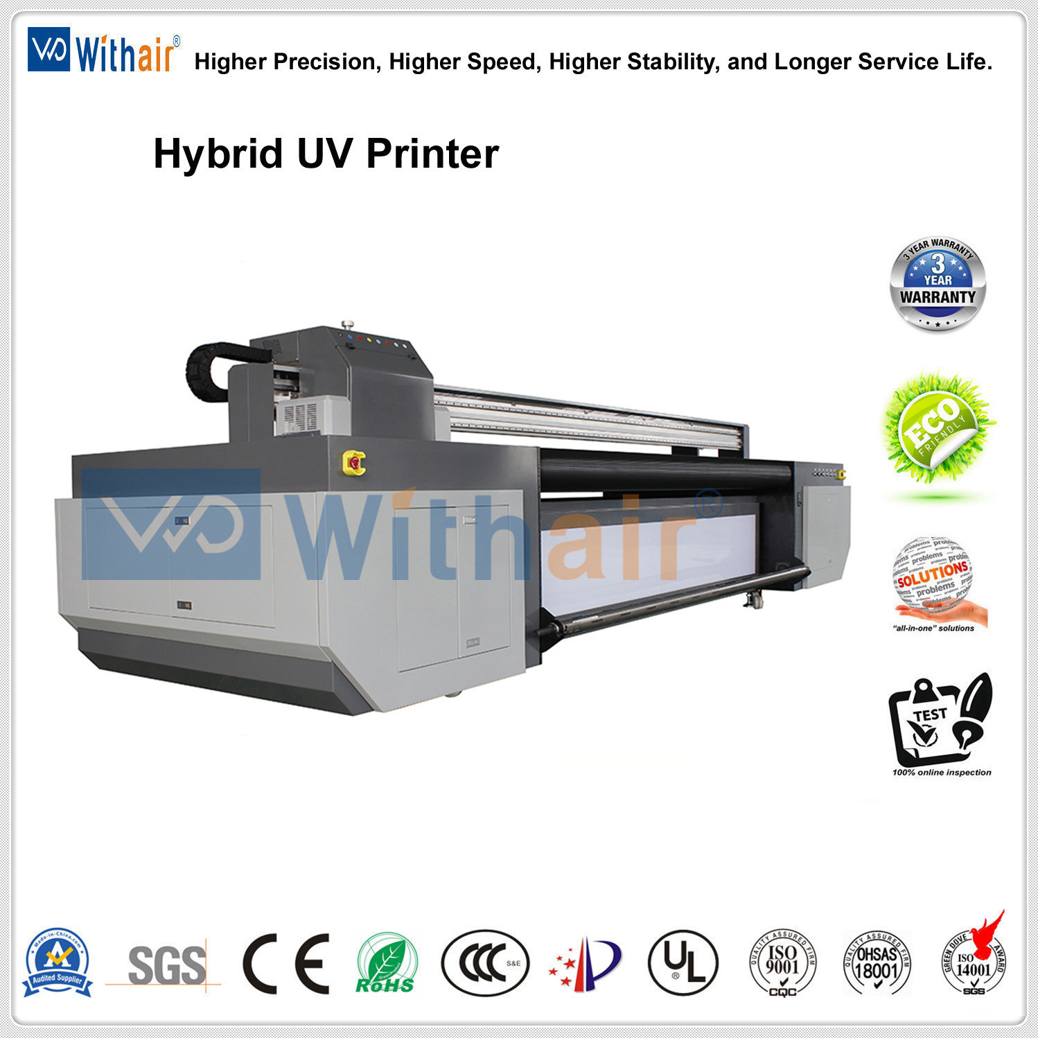 Large Format Roll to Roll UV Printer R5200, Banner Digital Printer 5.2m