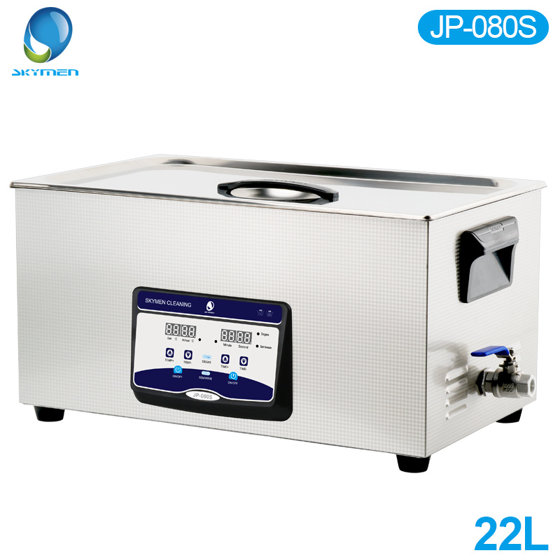 New Plate Digital Ultrasonic Cleaner 22L with Degas and Variable Wave (JP-080S)