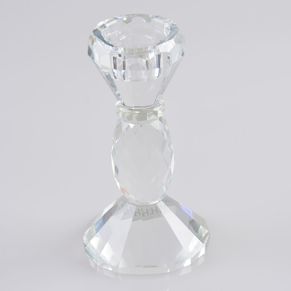 Clear Color Crystal Glass Candle Holder for Decoration
