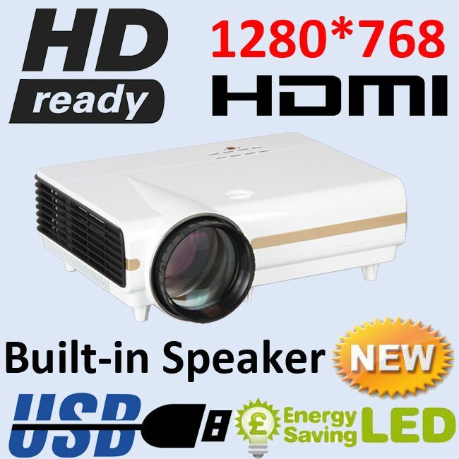 3500lumens 720p HDMI Portable Video LED Projector