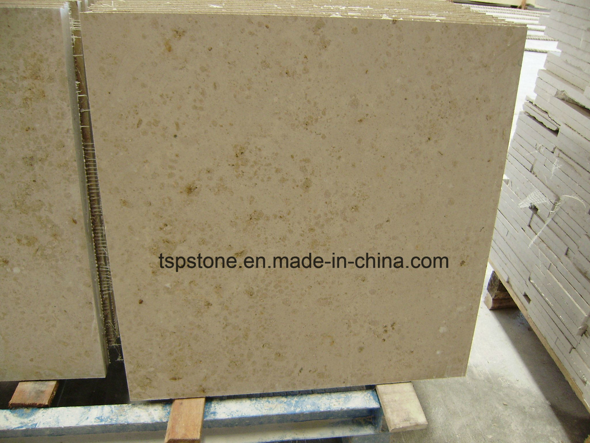 Polish/Honed Beige Moca/Jura Beige Limestone for Slab/Wall/Flooring Tile
