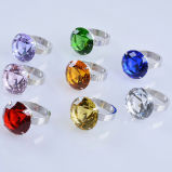 80mm Big Colorful Crystal Diamond Napkin Ring for Souvenir