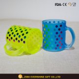 Colored Glass Coffee Mug with Handle