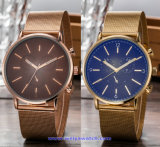 Custom Logo Swiss Quartz Watch Fashion Wrist Watches for Couple (WY-17016E)