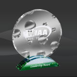 Green Success Bubble Crystal Award (MPI-CR-A1056GR-7)