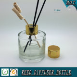 Wholsale 100ml Cylinder Reed Diffuser Glass Bottle with Gold Aluminum Cap