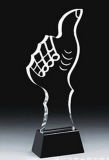 Custom Clear Crystal Plaque Trophy Award