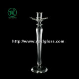 Glass Candle Holder for Home Decoration with Single Poster (9*8.5*30)