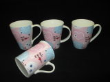 Pink Heart Sweet Color Ceramic Mug