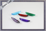 Colorful Lunate Shape Shining Glass Gemstone for Decoration