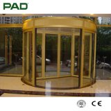 Elegant Golden Color Revolving Door for Hotel or Shopping Hall