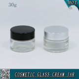 30ml Transparent Cosmetic Cream Container Glass Jar