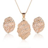 18K Gold Plated Bridal Wedding Ladies New Jewelry Necklace Set