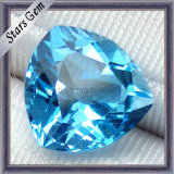 Charming Clear Swiss Blue Trilliant Cut Semi-Precious Natural Topaz Stone