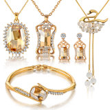 Ruby Rhinestone Crystal Beads imitation Fashion Necklace Jewelry Set