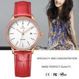 Original Quartz Movement Stainless Steel Cover Waterproof Leather Diamond Watch for Ladies71087