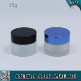 15g 1/2 Oz Frosted Cosmetic Empty Glass Face Cream Jar