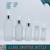 Cosmetic Frosted Glass Essential Oil Dropper Bottles