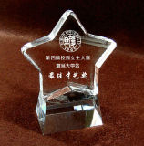 Five-Pointed Star Crystal Trophy for Rewarding Students Talent (KS04176)