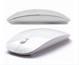 White Wireless Mouse USB Receiver 3D Form-Fitting Ergonomic Laptop Slim 1000dpi
