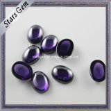 Purple Color Cabochon Oval Shape CZ Beads