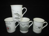 Grey England Stlyle Ceramic Coffee Mug