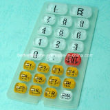 Silicone Rubber Keypad with Epoxy Resin Coating Key Cover