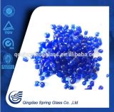 Customize Blue Round Glass Beads