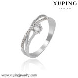 14094 Fashion Rhodium Pretty Diamond Finger Engagement Ring