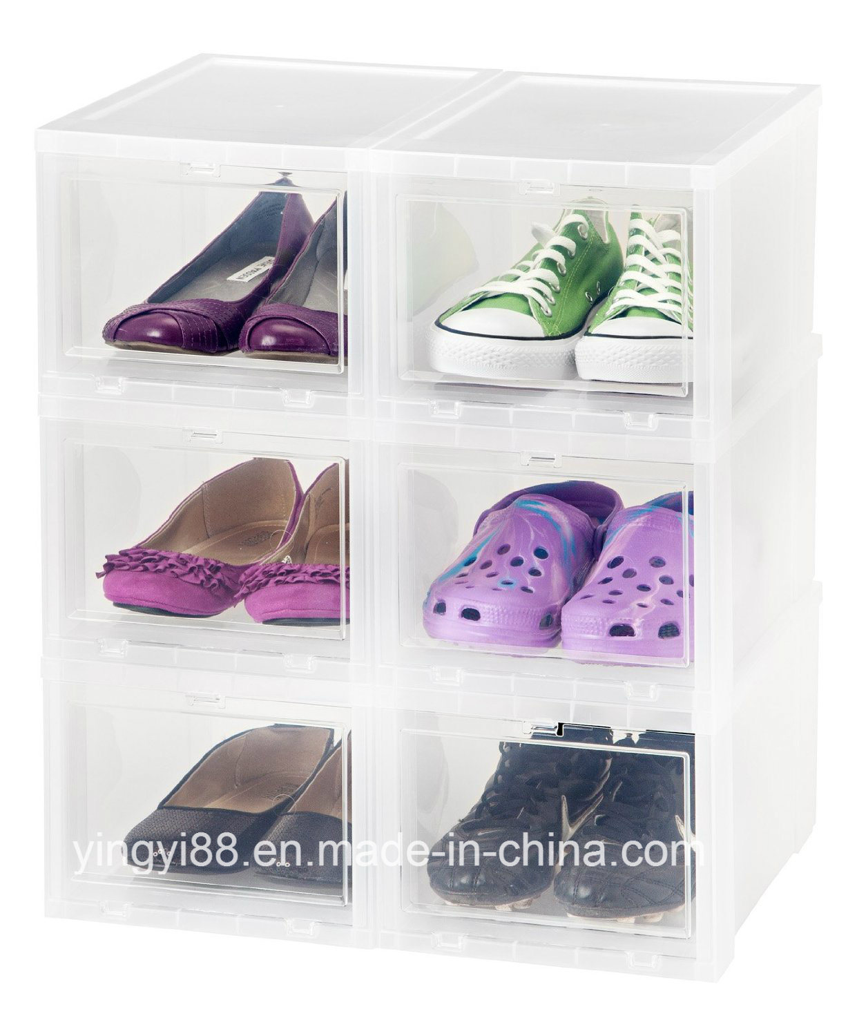 Custom Crystal Clear Acrylic Large Shoe Box