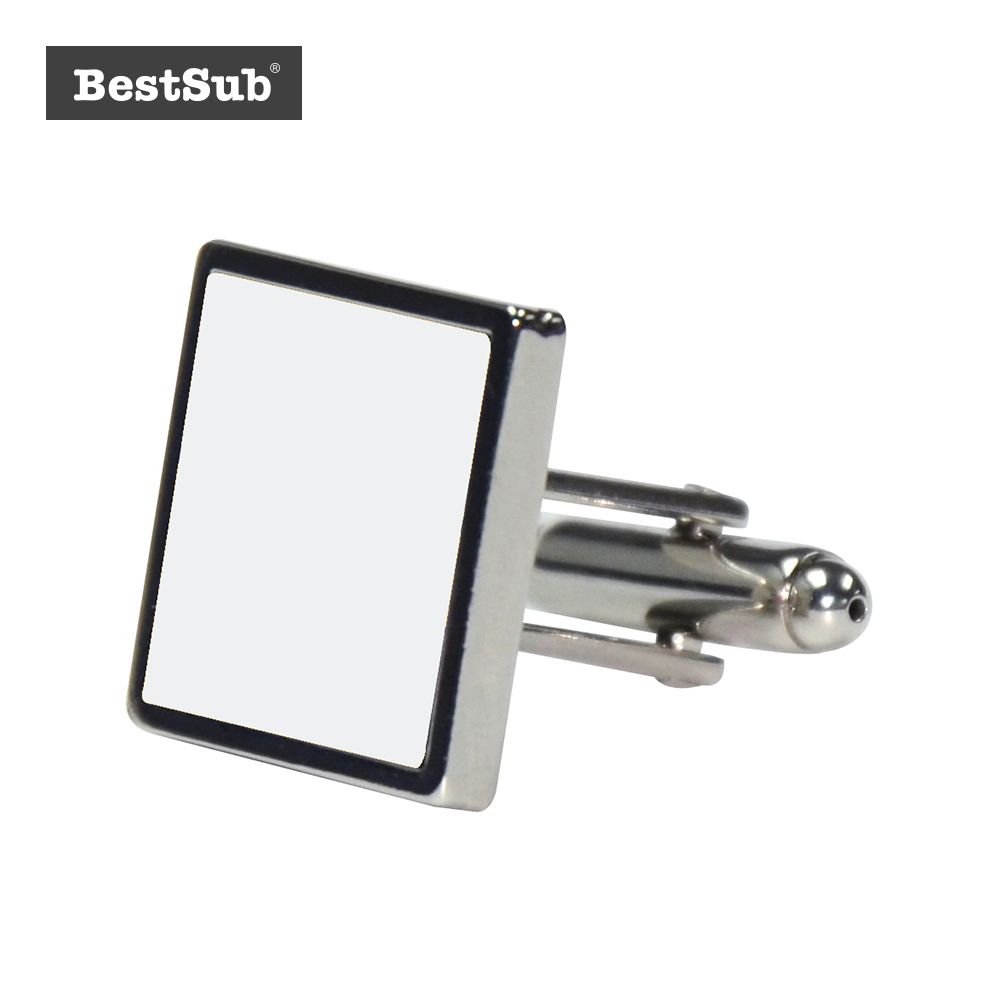 Bestsub Square Zinc Alloy Promotional Sublimation Printed Fashion Cufflinks (XK02)