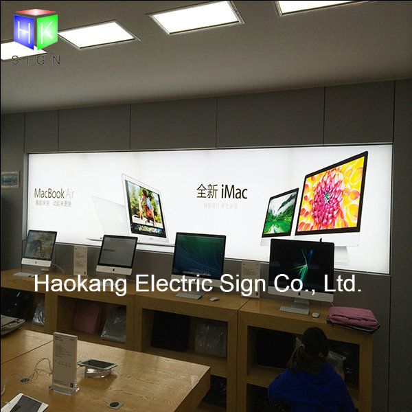 Mobilephone Advertising Display Light Box with Fabric Poster Aluminum Sign