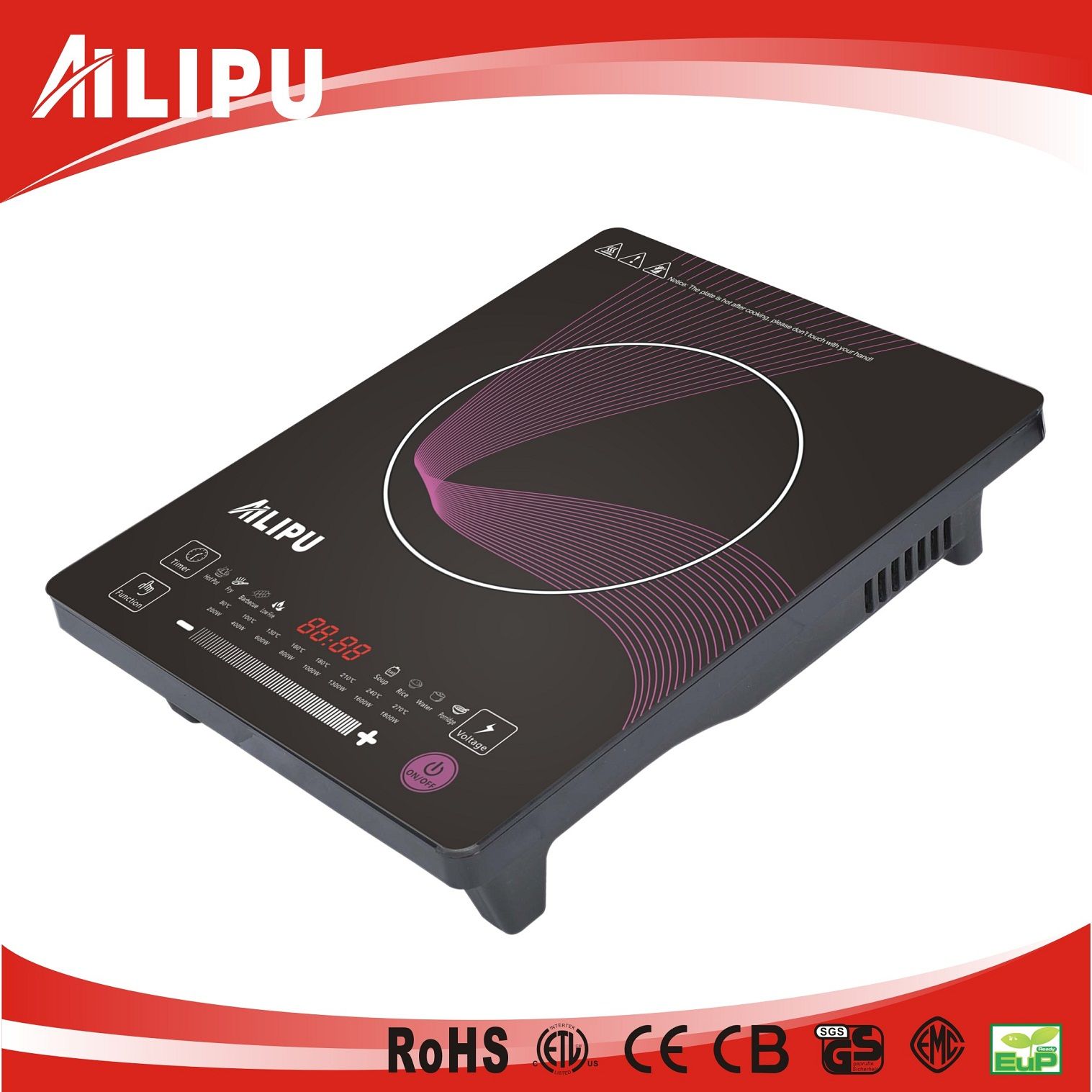 CB CE EMC RoHS Induction Hob for European Market Model Sm22-A32