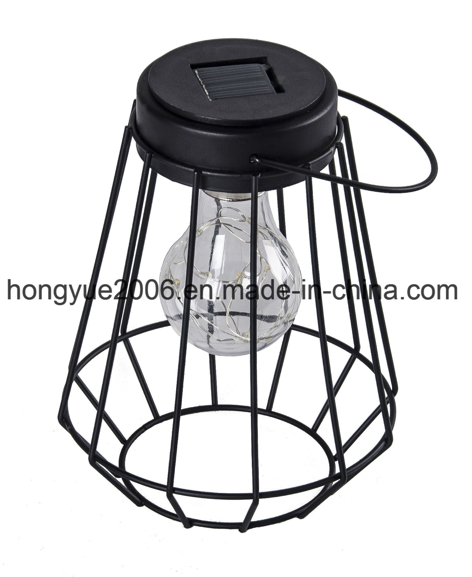 Solar Light Metal Iron Art Home Decoration Lantern Light