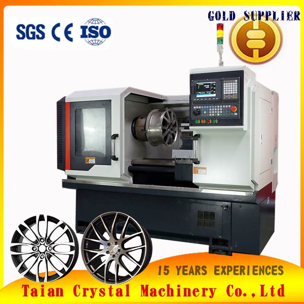 Alloy Wheel Rim Repair CNC Lathe Taian Crystal Machinery Wrm28h