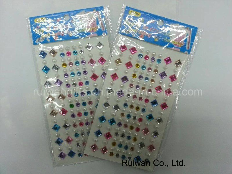 Acrylic Crystal Rhinestone Sticker for Car Decoration