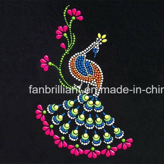 Hot Fix Rhinestone Motif Heat Transfer