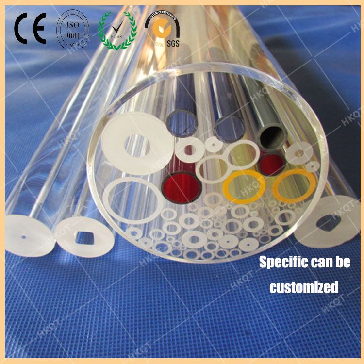 Clear Short Length Quartz Tube, Qualified Quartz Glass Ring