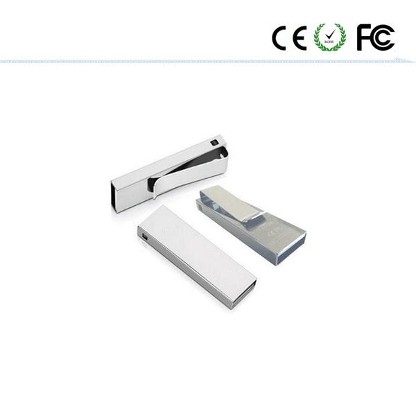 Cool Silver USB Flash Drive Gift Promotion High-Quality