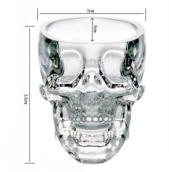 OEM Skull Shape Beer Glass Cup for Pub Supplies