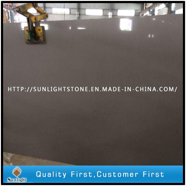 China Cheap Artificial Dark Grey/Chocolate/Brown Quartz Stone, Quartz ...