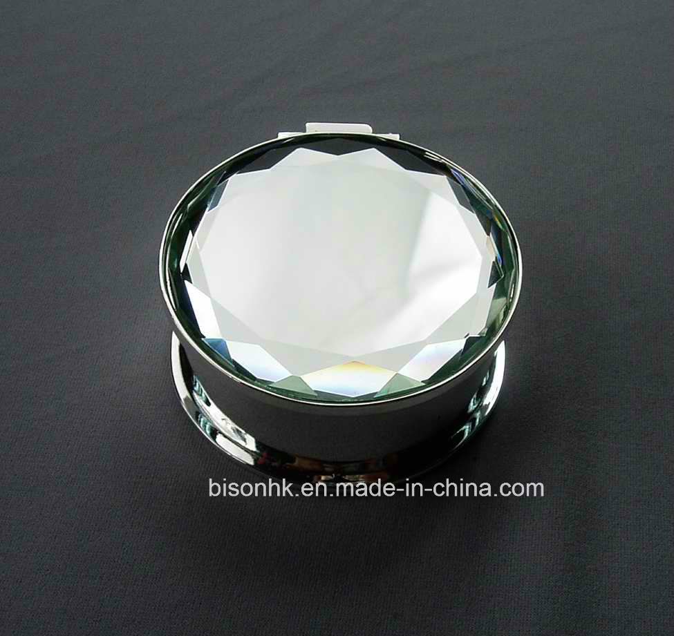 High Quality Silver Plated Metal Jewelry Box, Crystal Jewelry Box