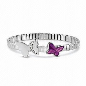 New Design Elegant Magnetic Elastic Bracelet with Butterfly Shape