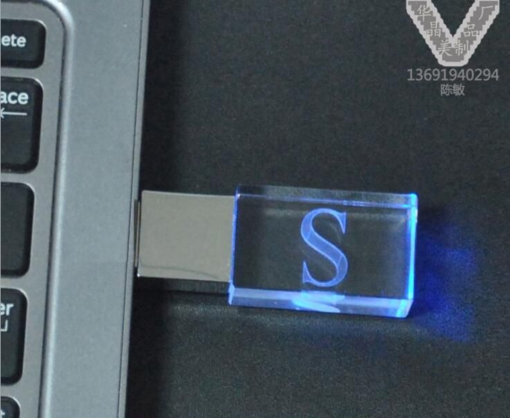 LED Light Crystal USB 2.0 Memory Stick Flash Pen Drive