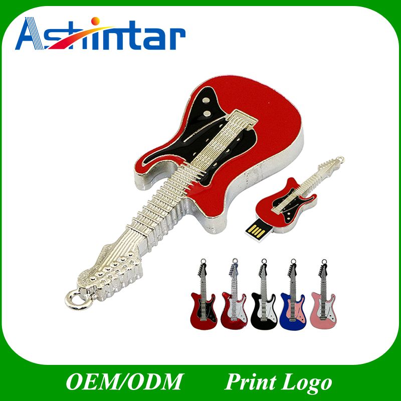 Metal Guitar USB Memory Stick Jewelry USB Flash Drive