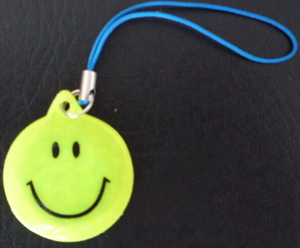 Smile Reflective Key Chain