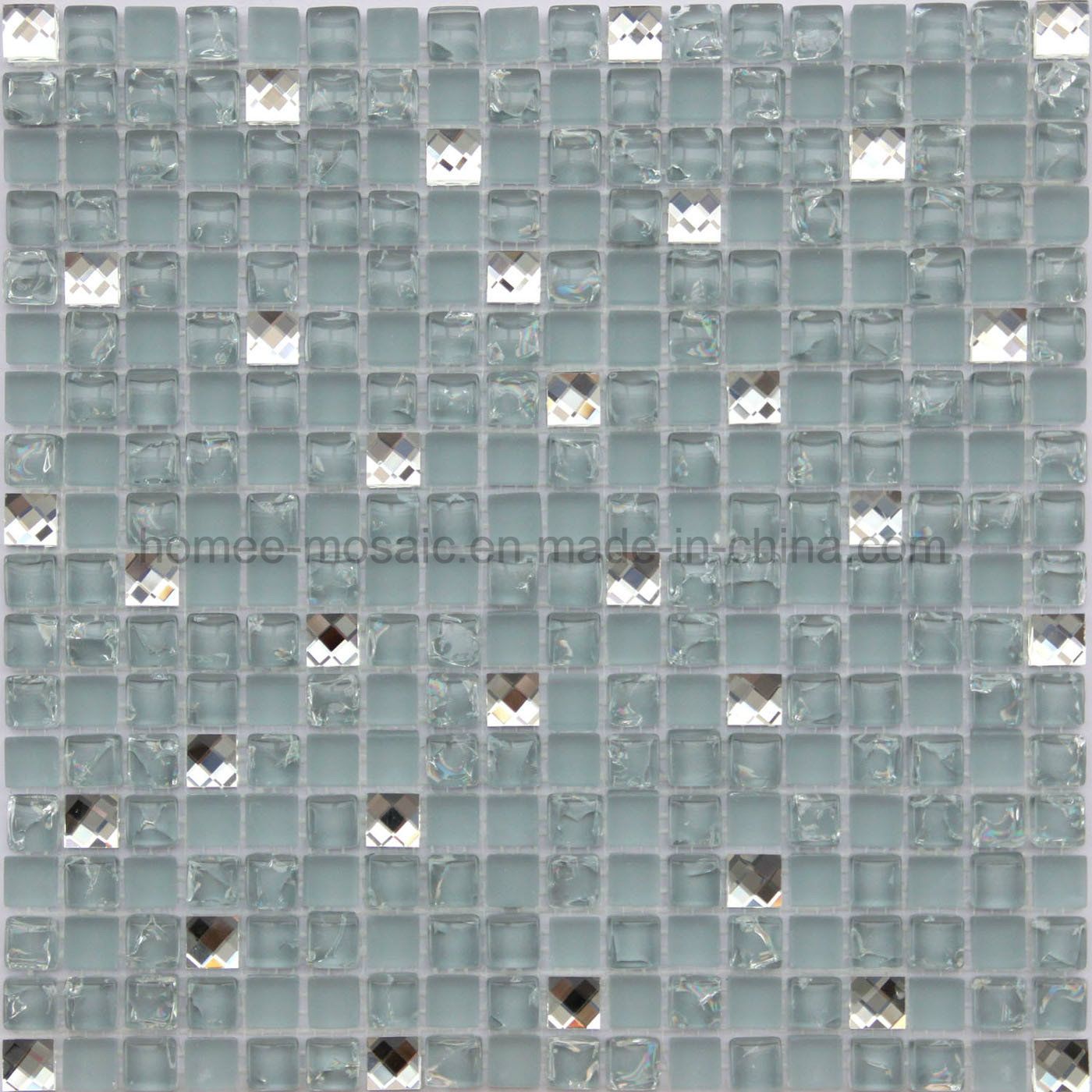 Quality Assurance Glazed Crackle Glass Mosaic Tile for Subway/Wall