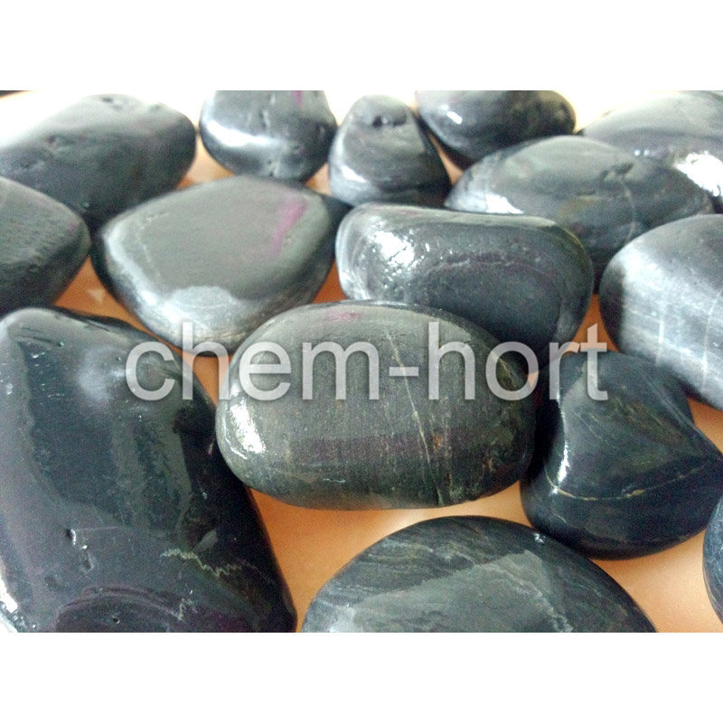 Black Pebble for Garden, Decoration (F08-black series)