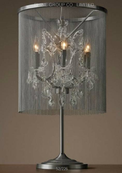 New Design Living Room Crystal Table Lamp with Certification