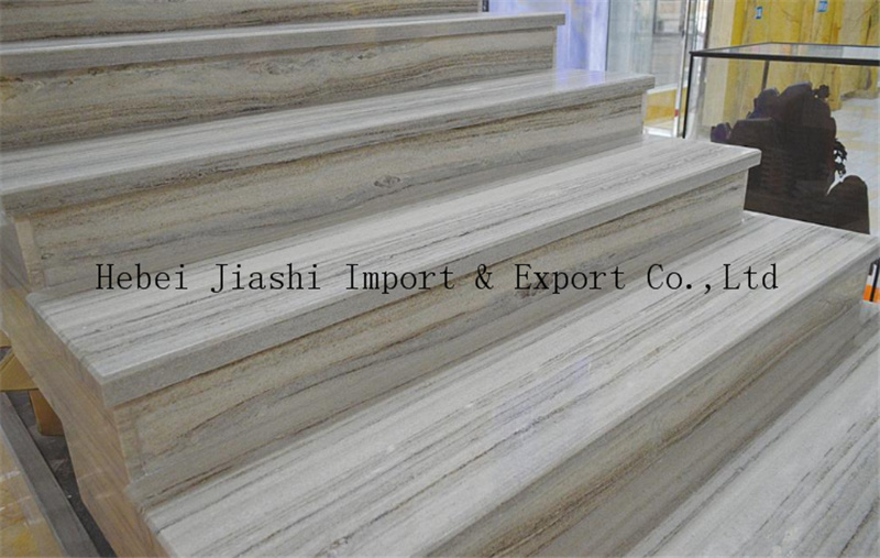 Crystal Wood White Grey Marble for Floor Marble Stone Slab